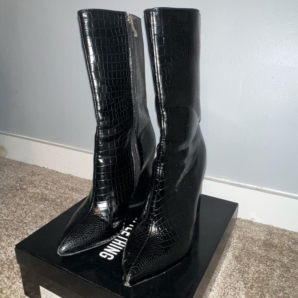 PLT Croc Boot Heels